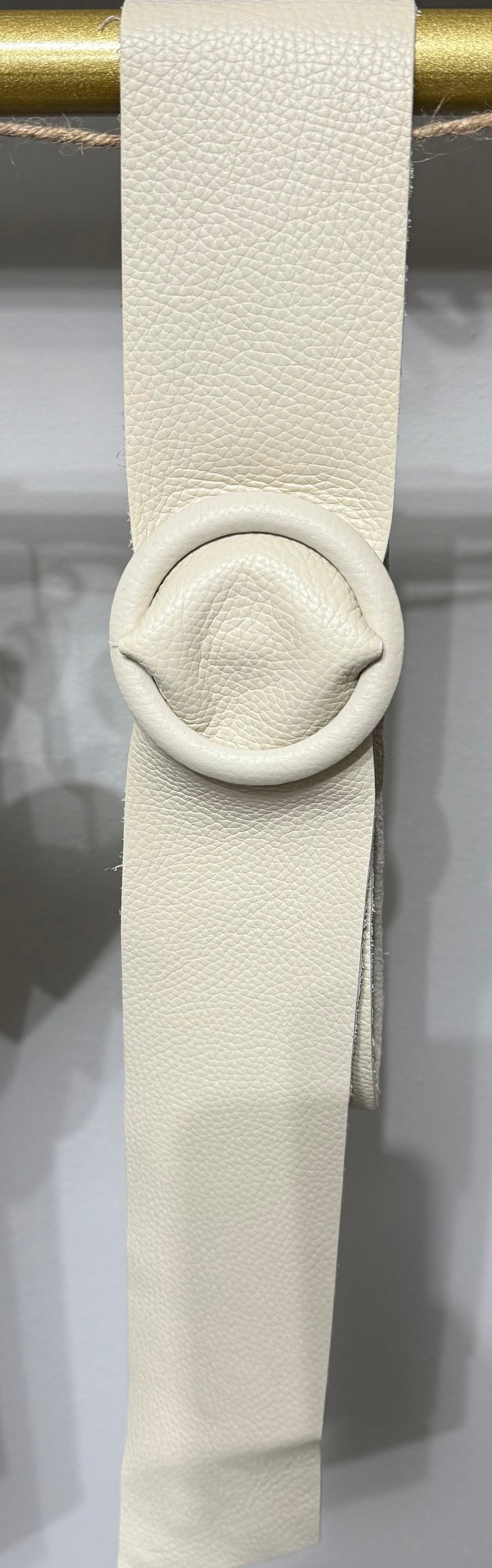 Italian Round Leather Belt
