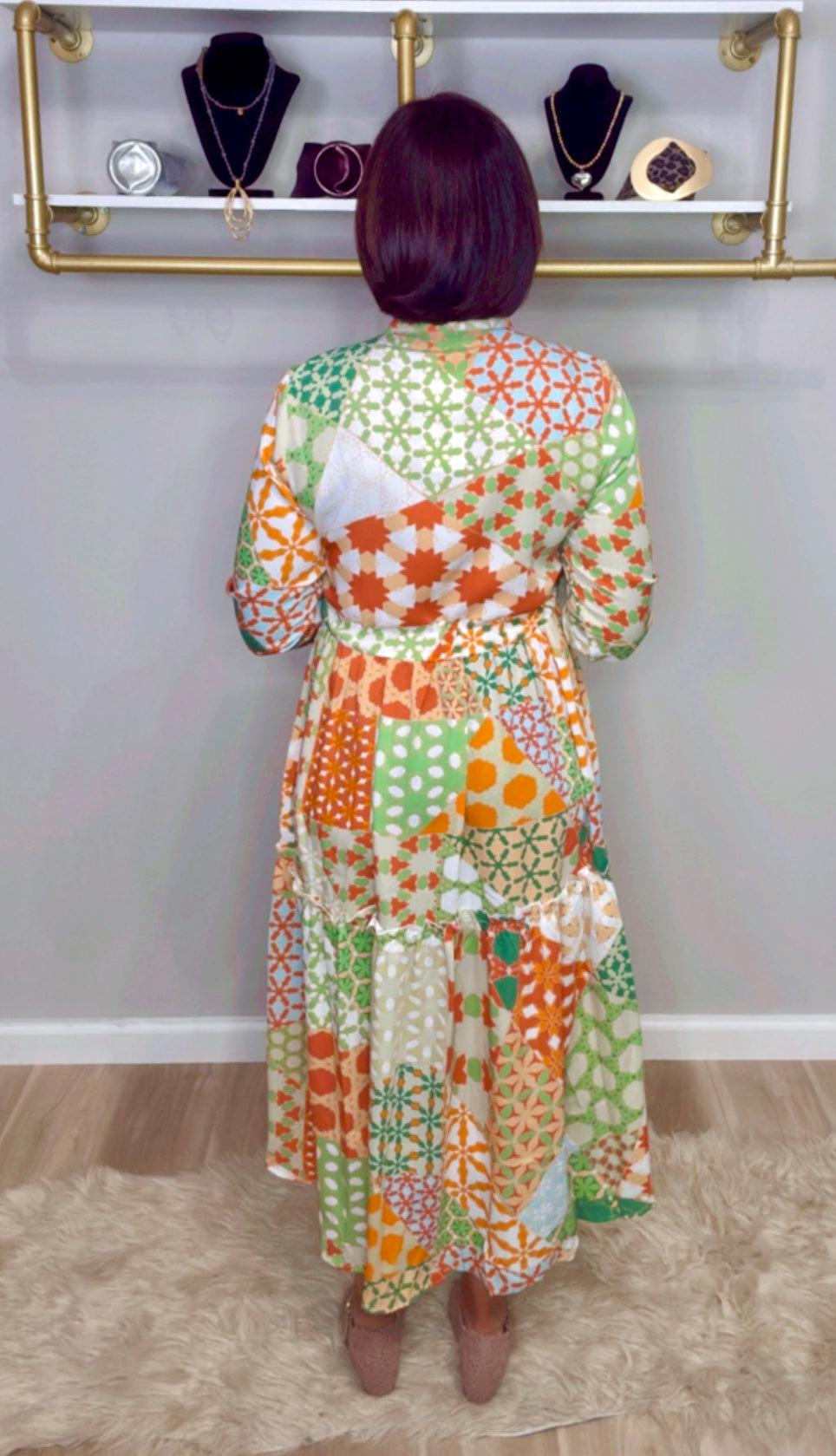 Italian Stamped High Low Maxi