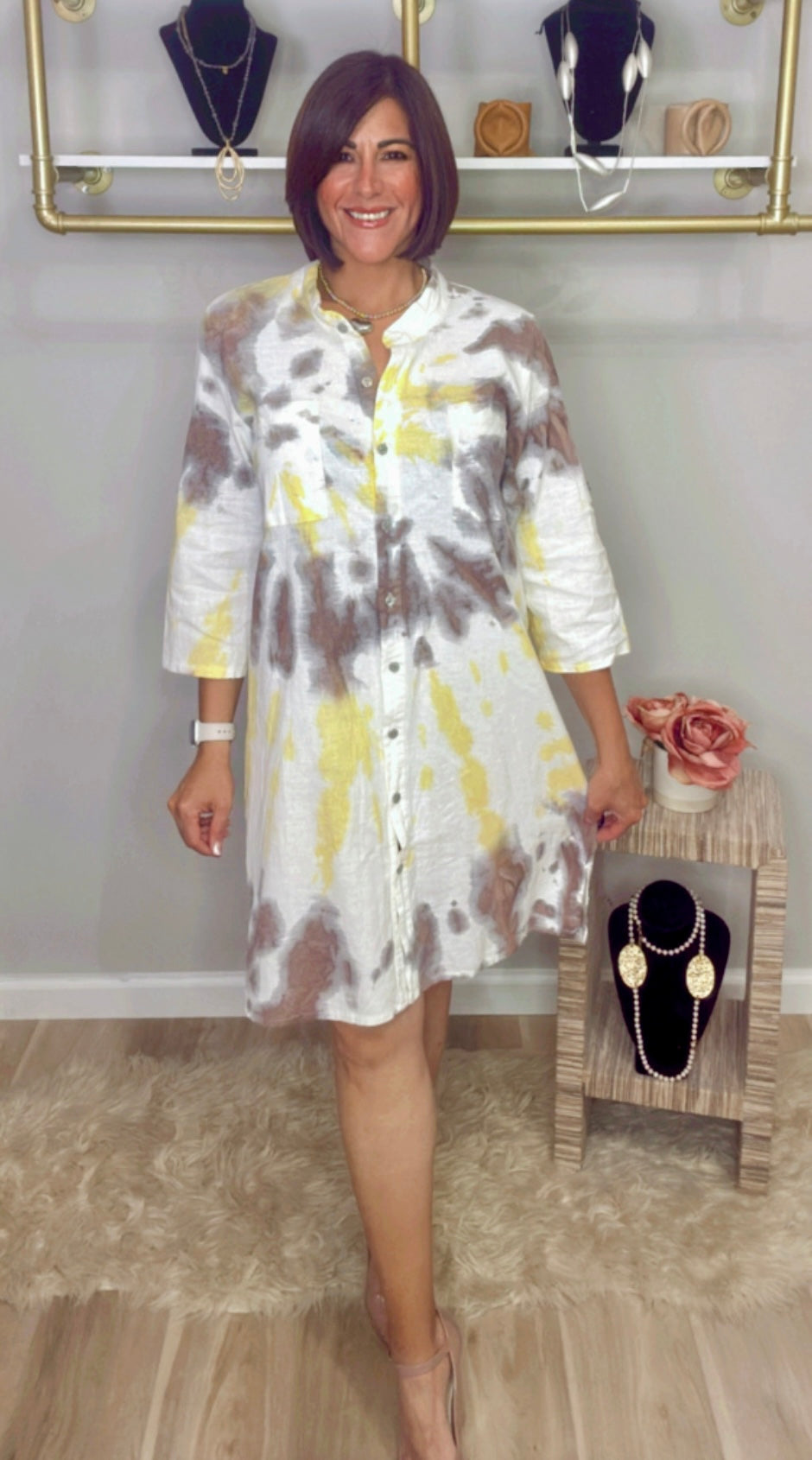 Italian Tie Dye Dress/ Bluson