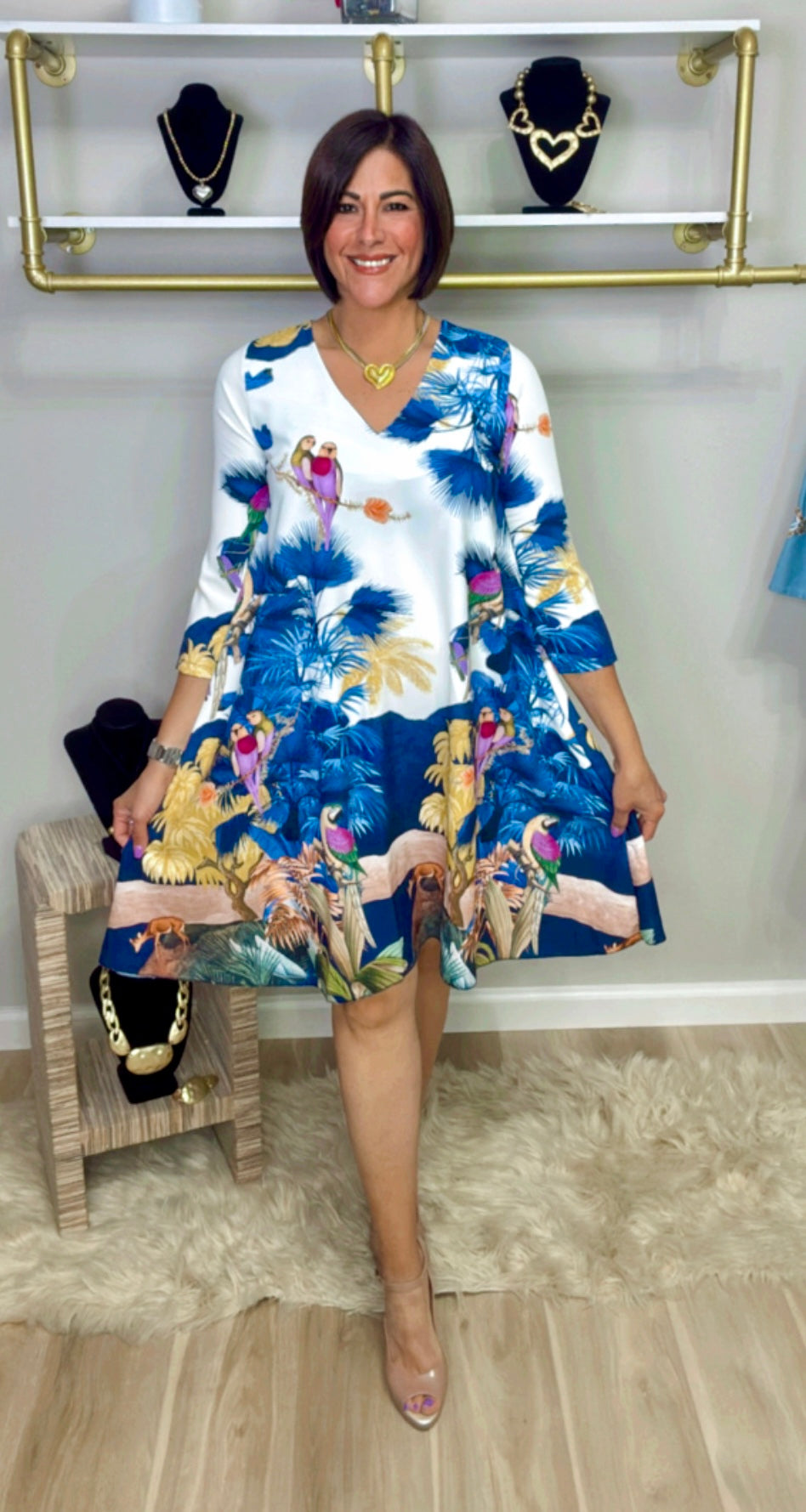 Italian Safari Short Dress