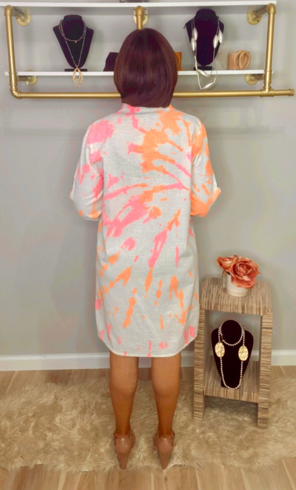 Italian Tie Dye Dress/ Bluson