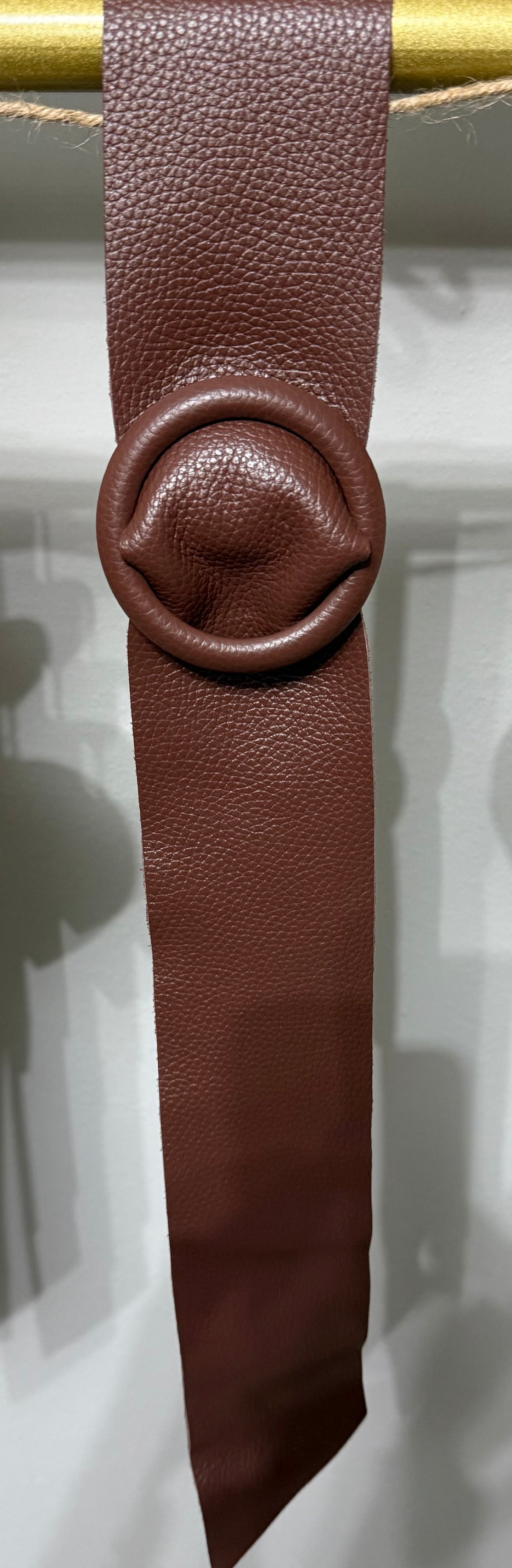 Italian Round Leather Belt