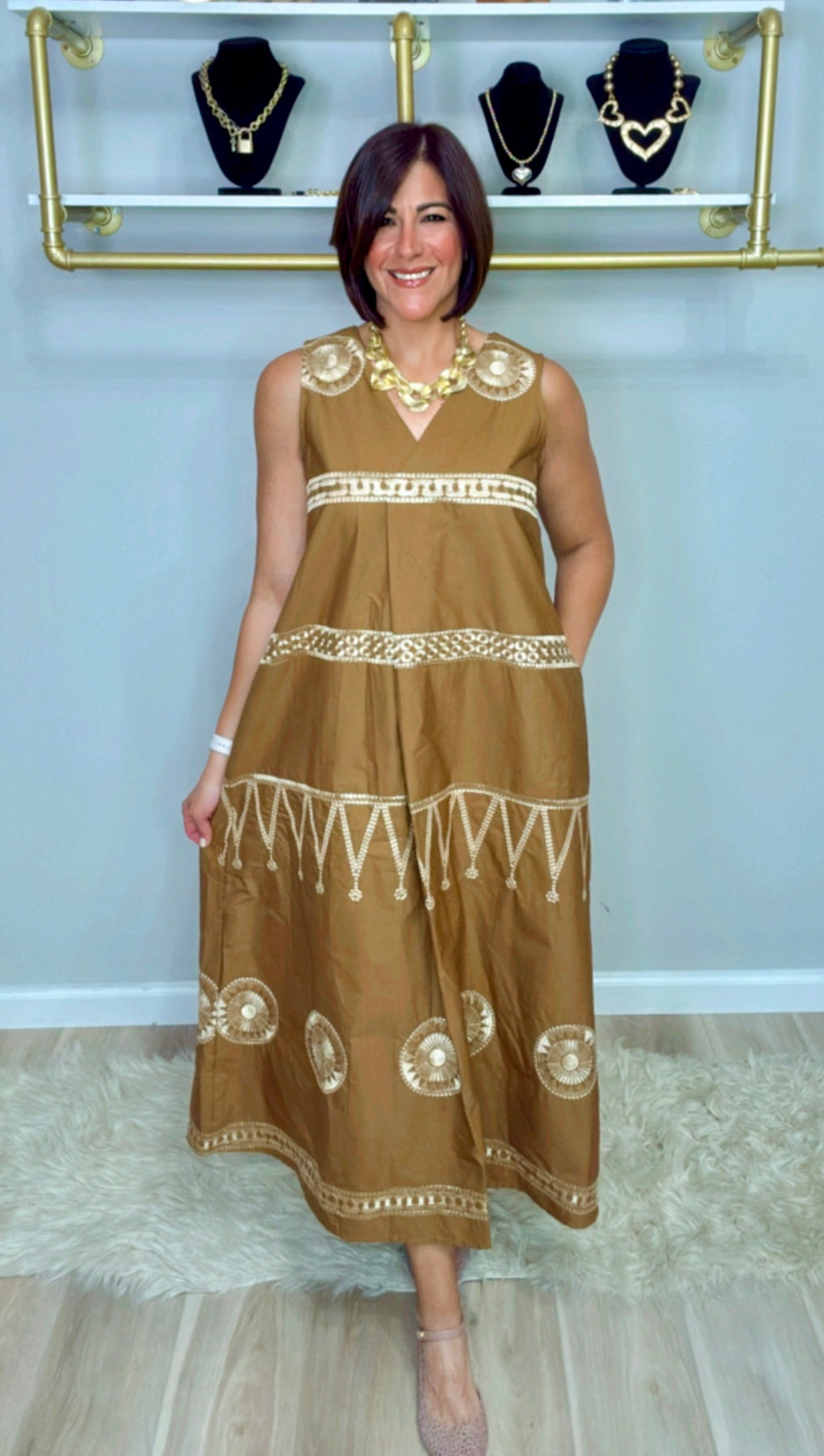 Italian Embroidered Dress