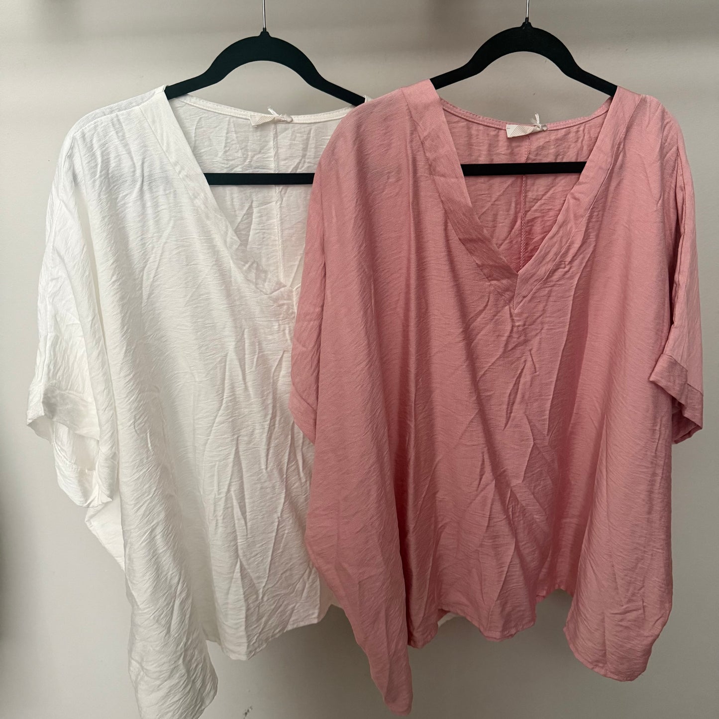 Italian V neck Oversized blouse