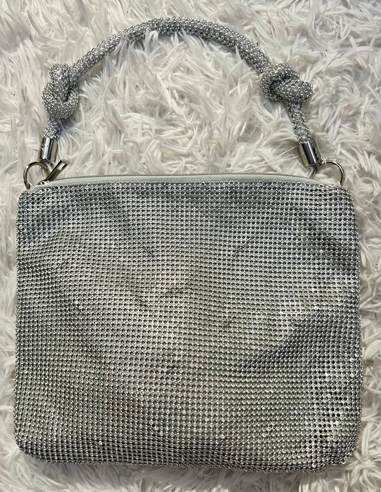 Medium Rhinestone Knot Purse