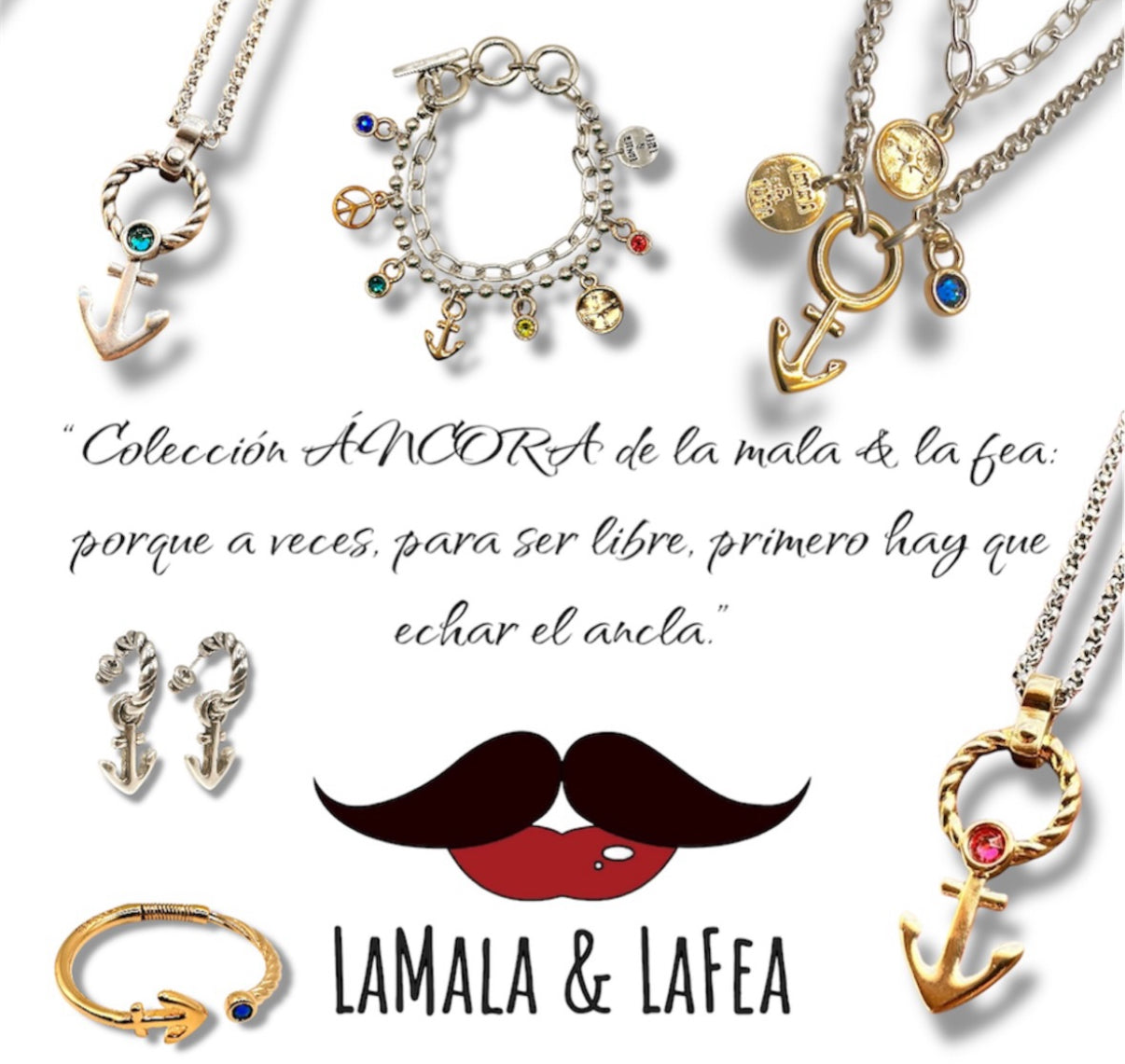 Áncora Swarovski Charm Necklace