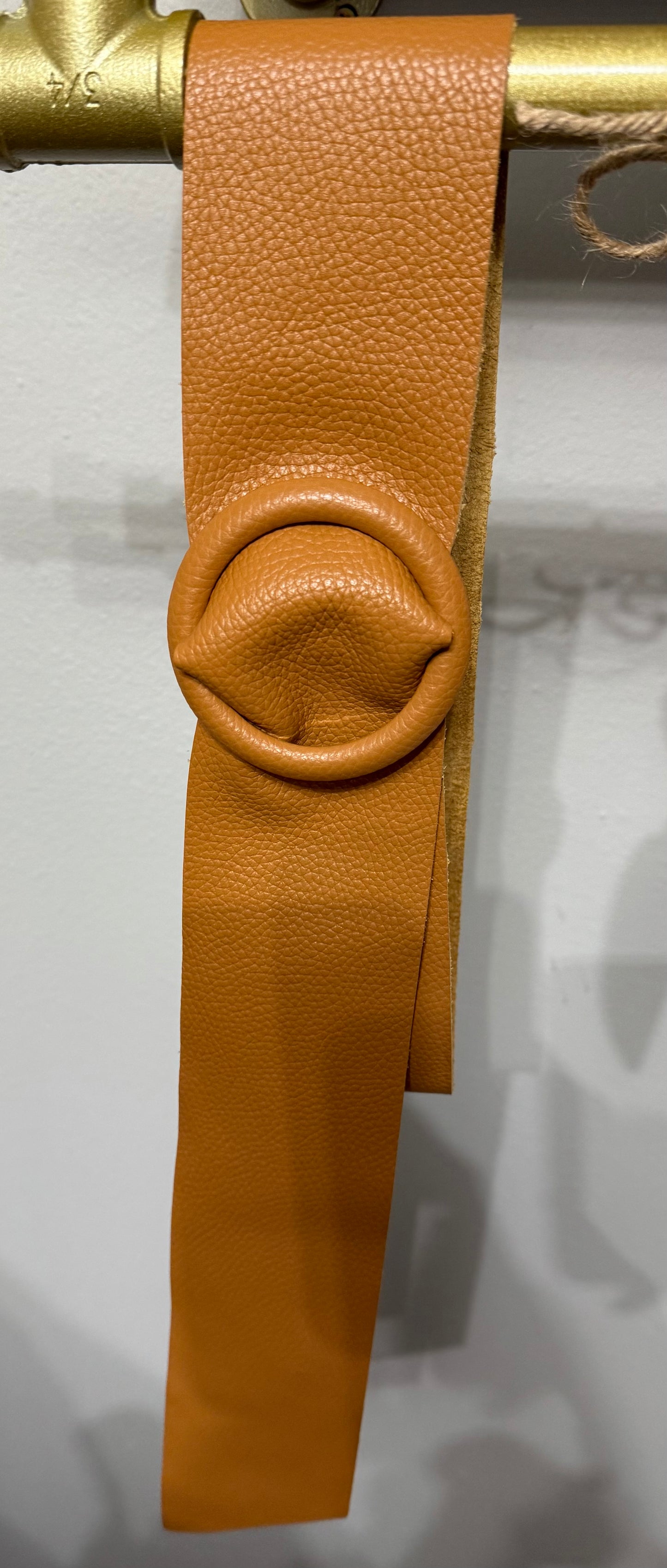 Italian Round Leather Belt