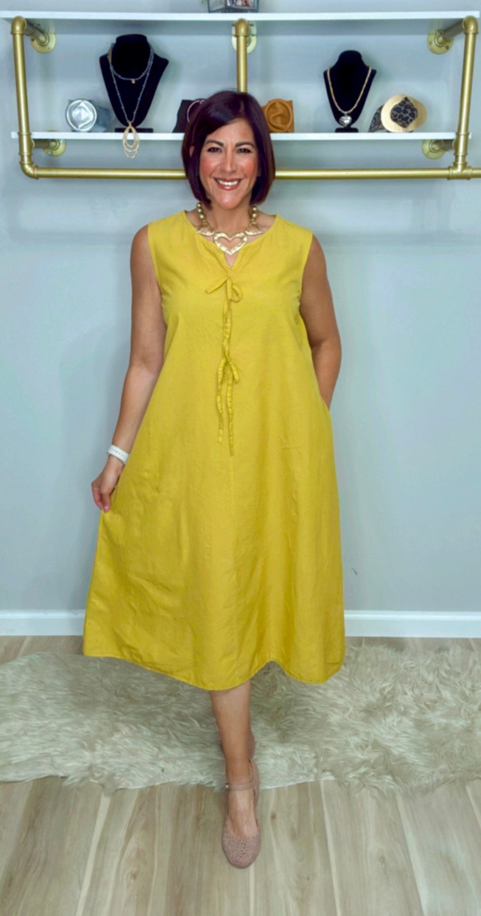 Italian Front Bow Dress