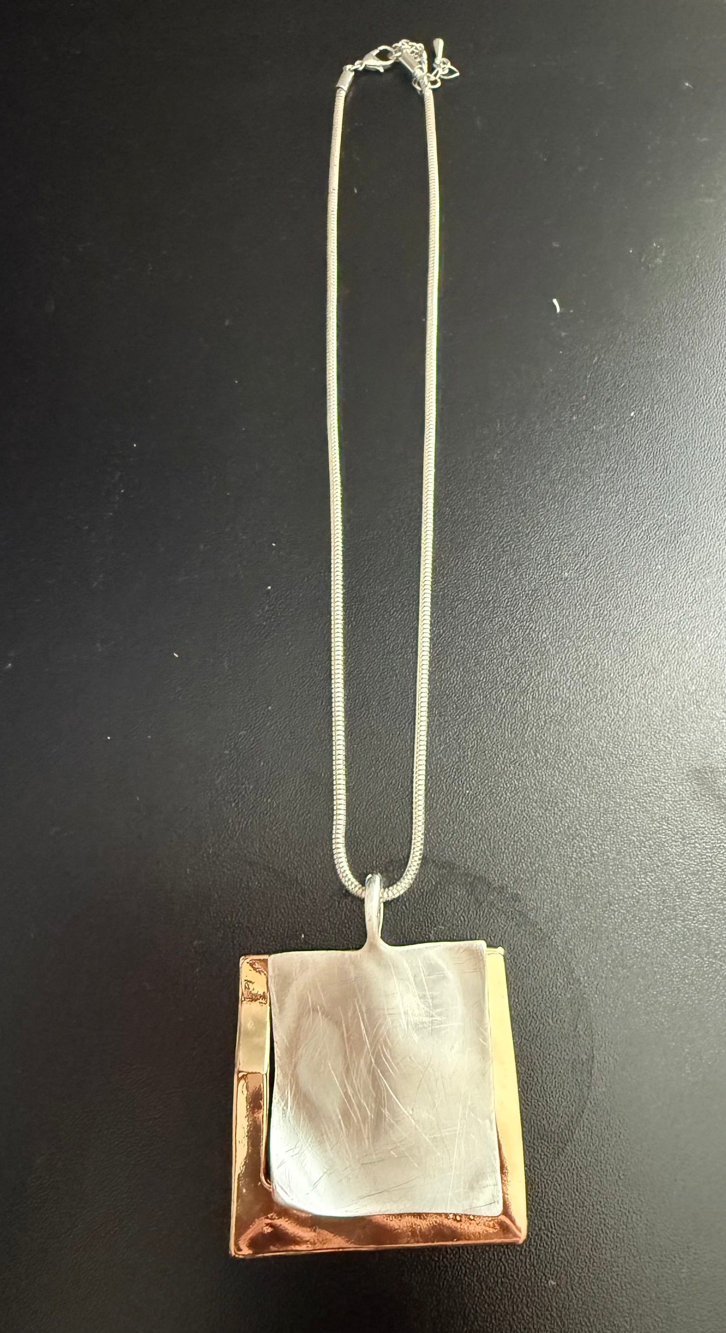 Two Tine Stainless Steel Necklace