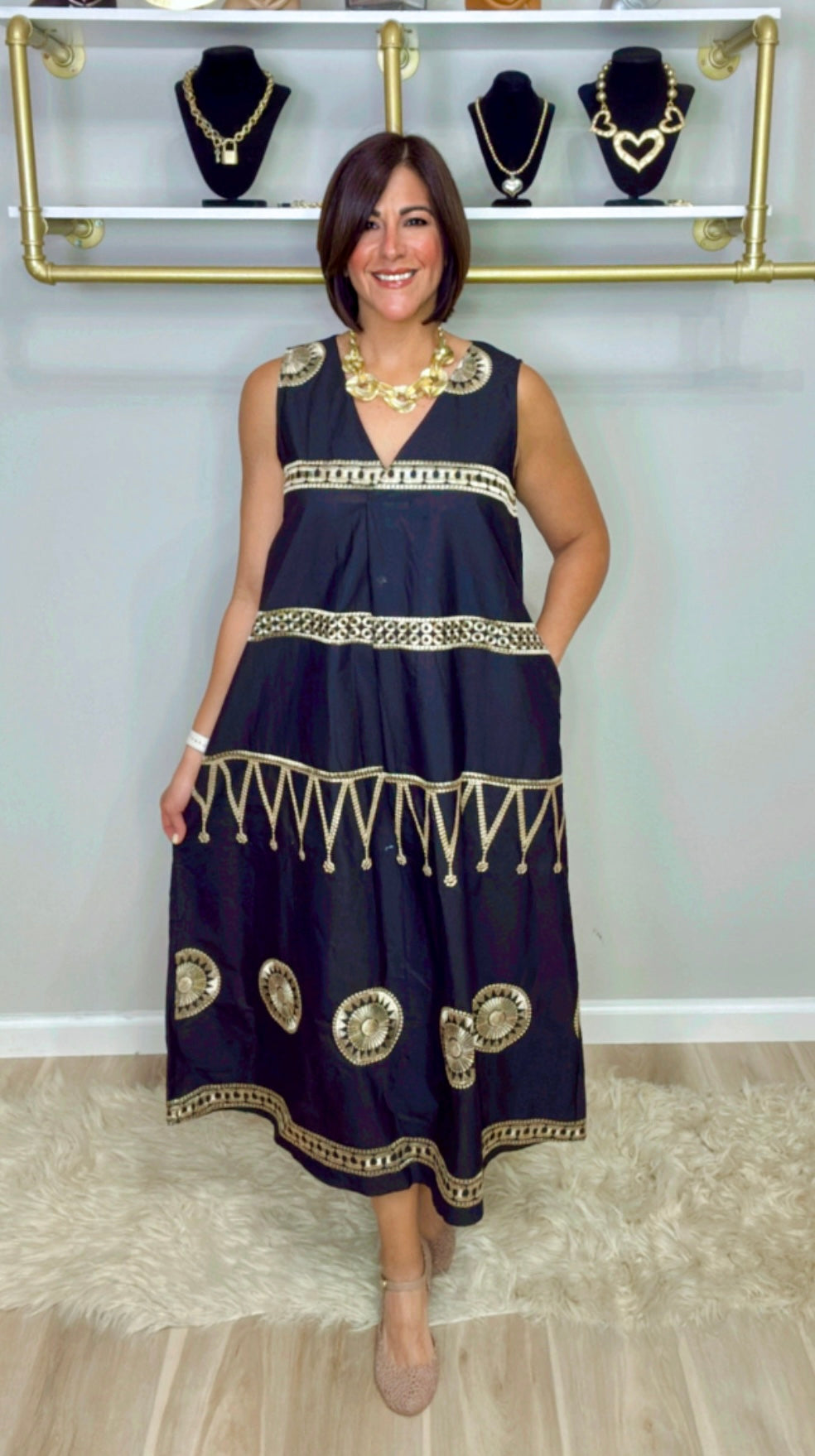 Italian Embroidered Dress