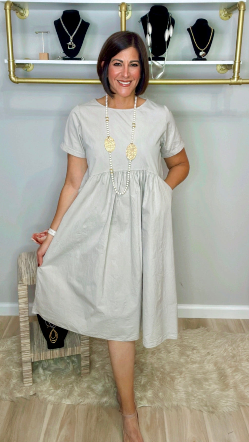 Italian Front Pocket Midi