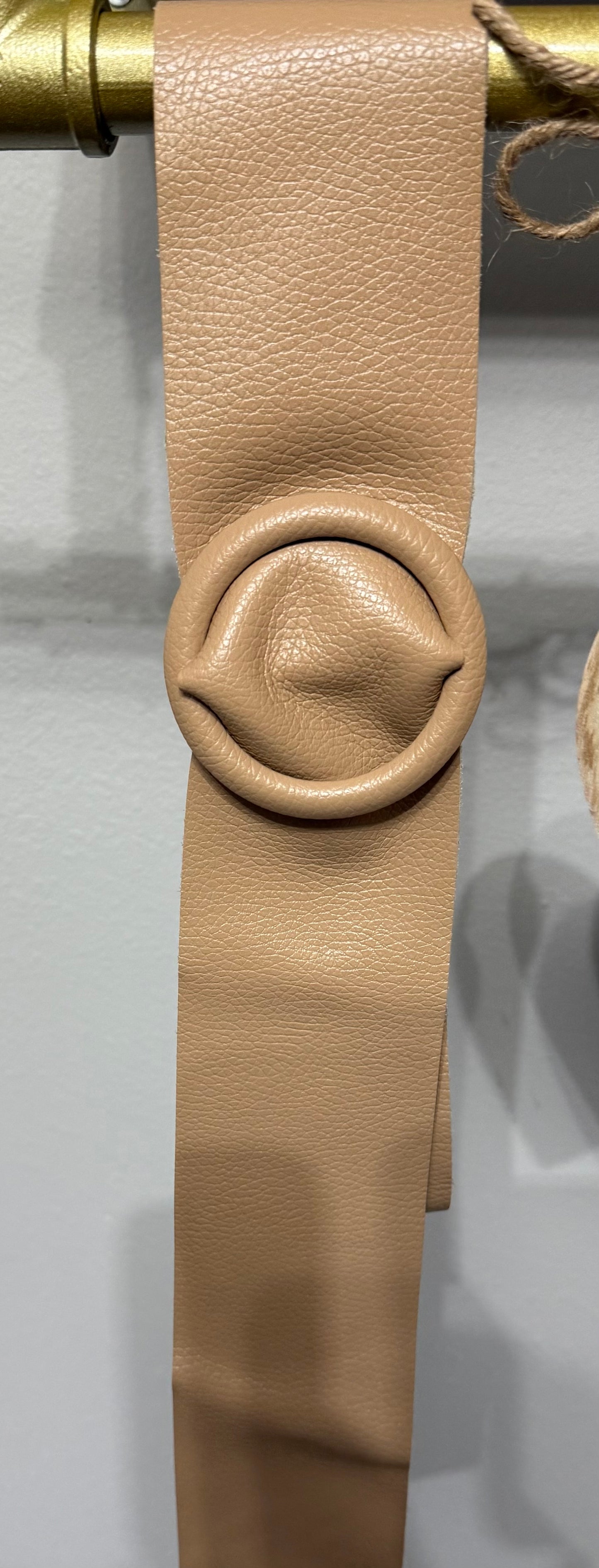 Italian Round Leather Belt