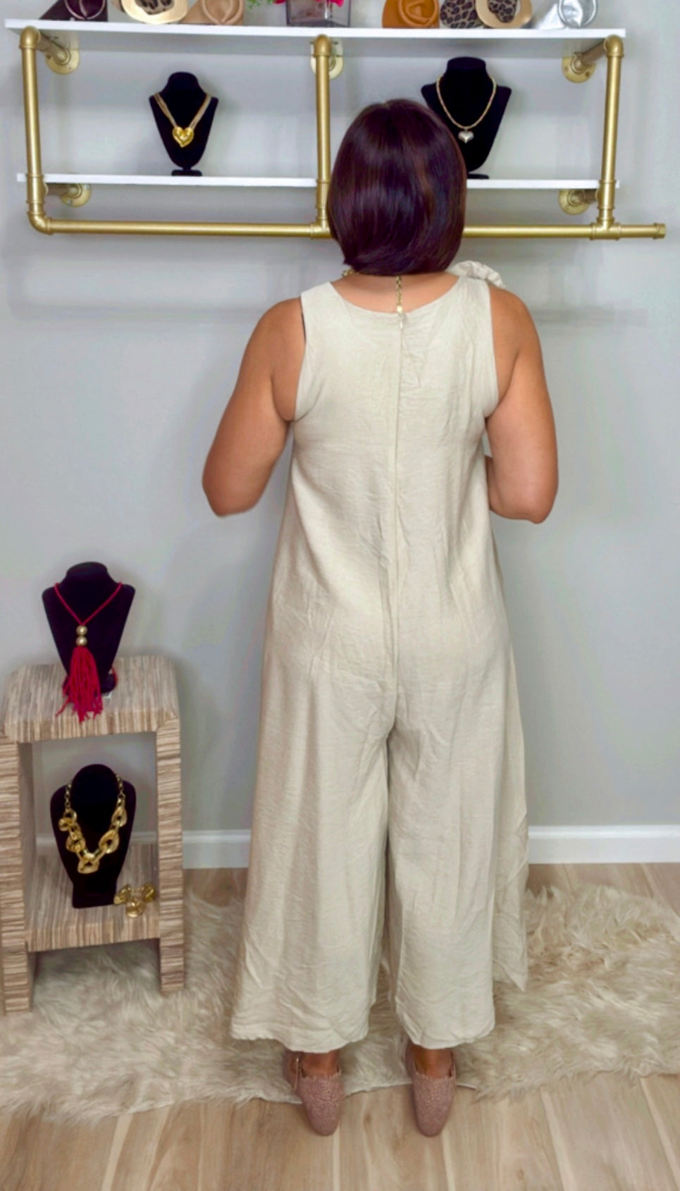 Italian Wide Leg Jumpsuit