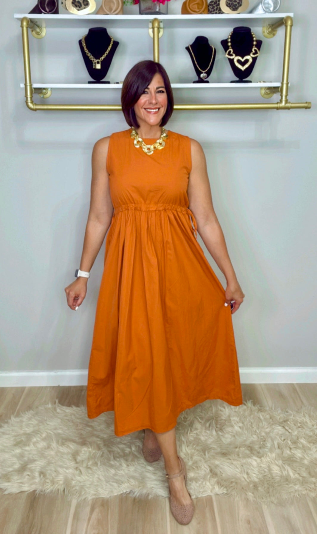 Italian Side Adjustable Dress