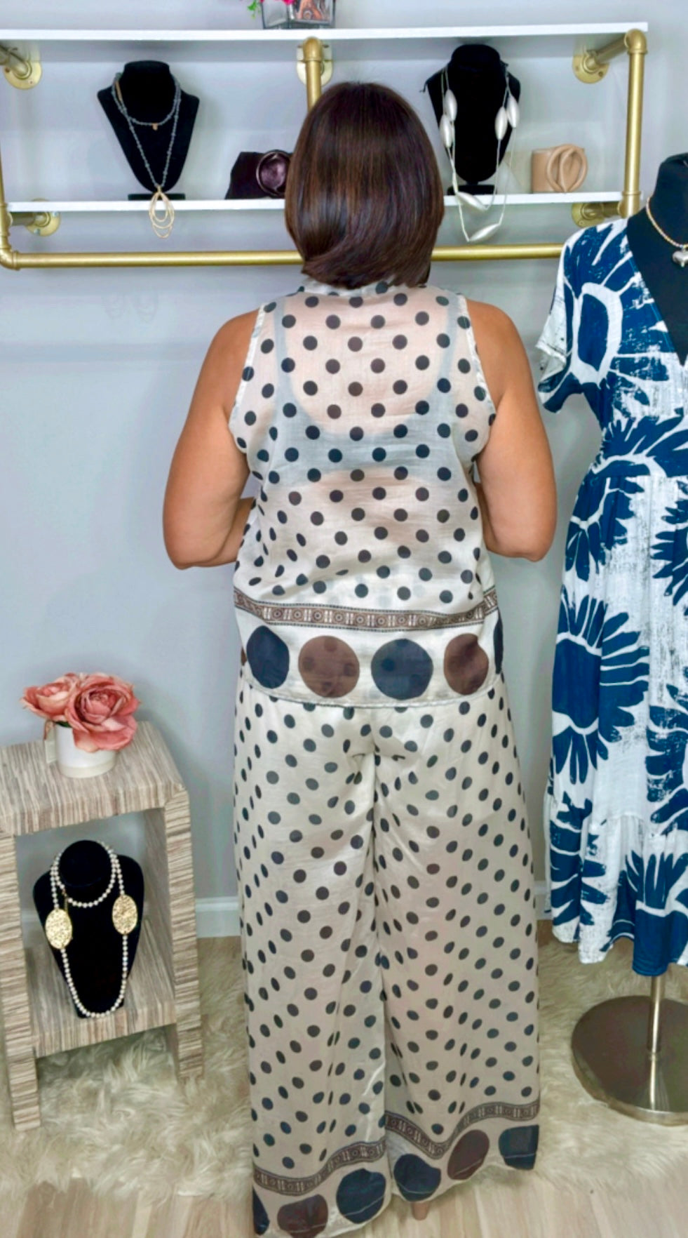 Italian Polka Dots Pant Set