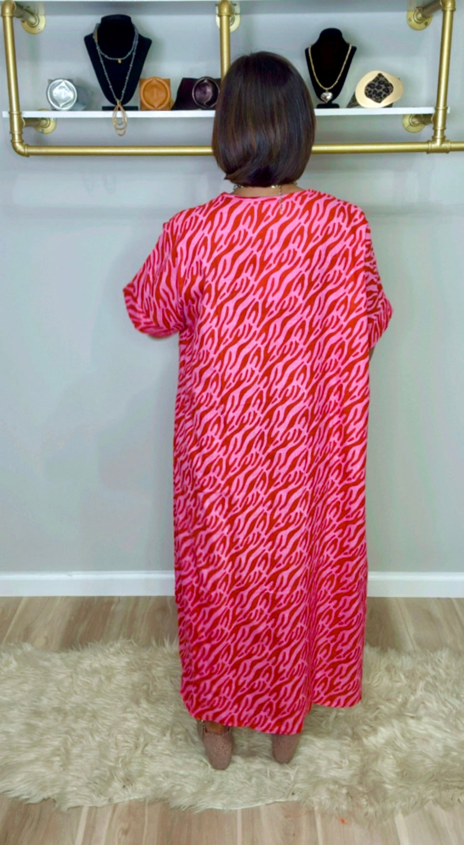 Stamped Tunic Dress