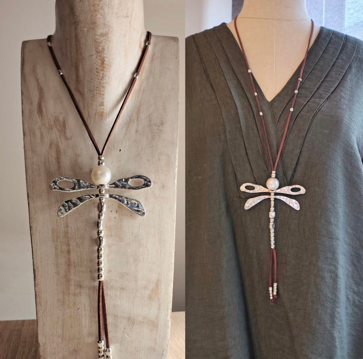 María Roig Dragonfly Adjustable necklace