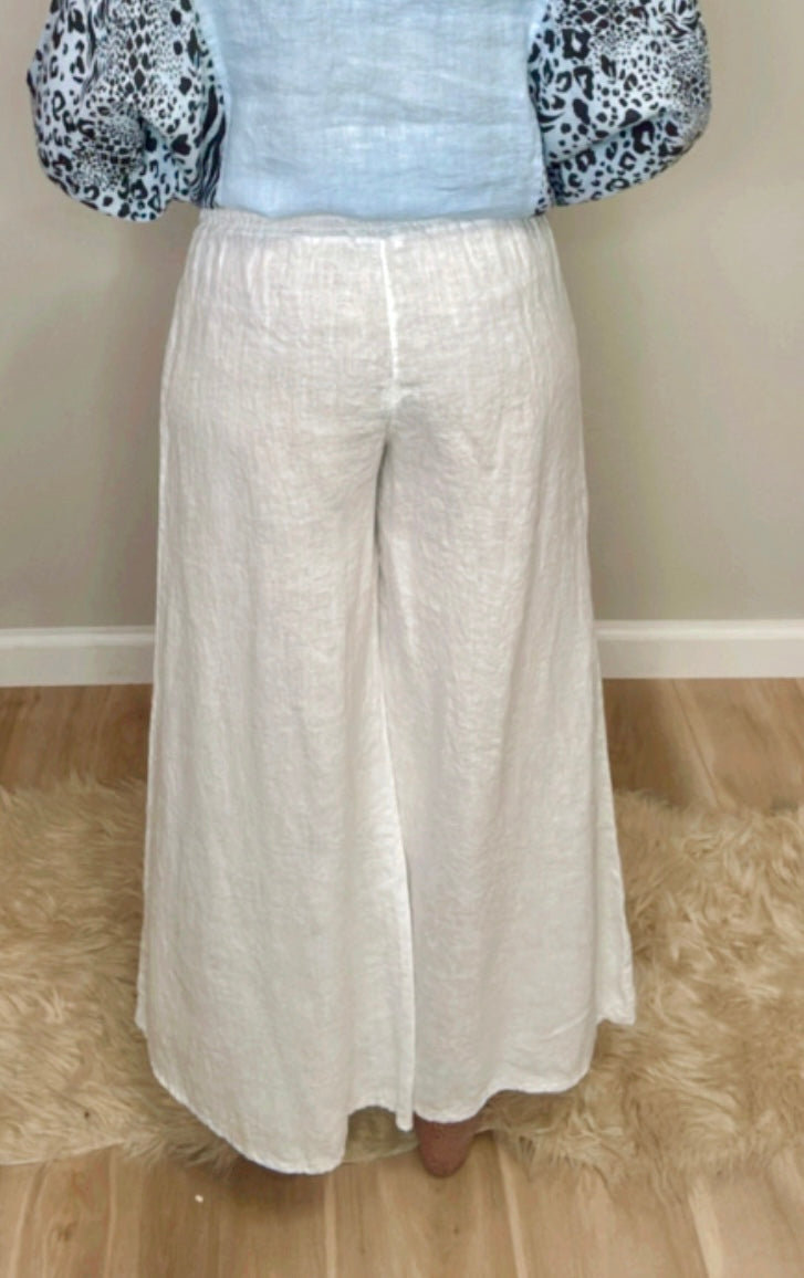 Italian Linen Wide leg trouser