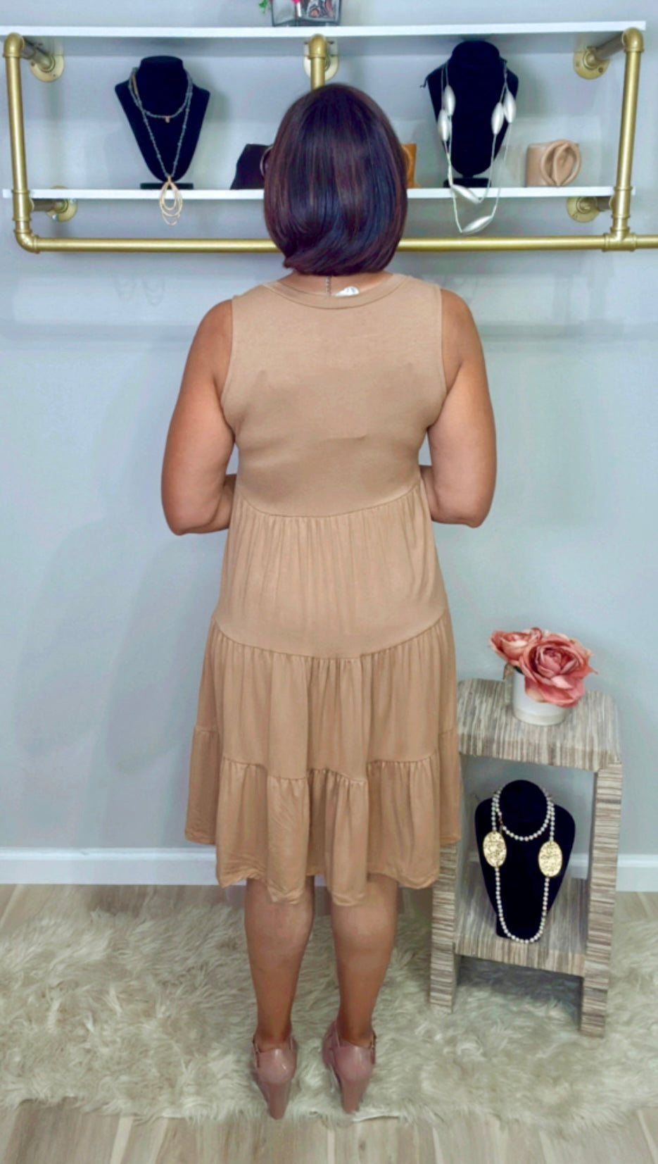 Italian Flowy Sleeveless Dress