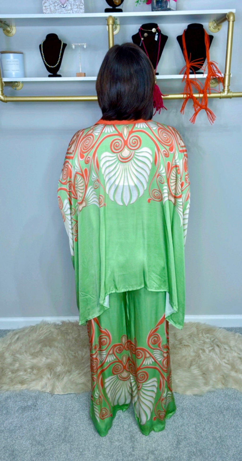 Italian Tunic Silk Pant Set