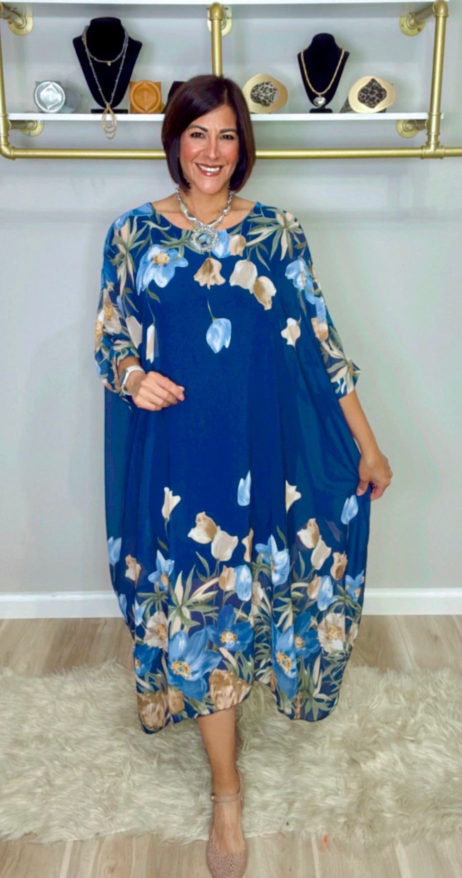 Italian Oversized Stamped Tunic