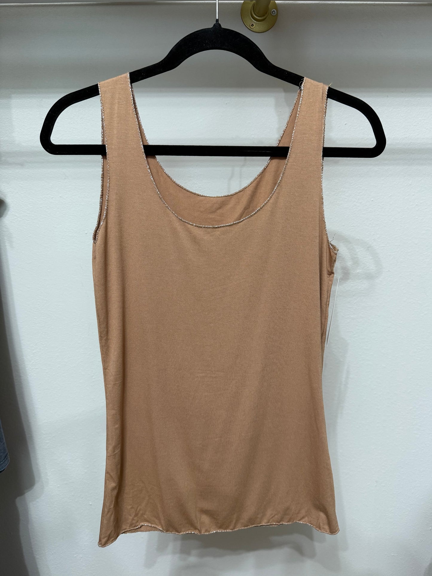 Italian Silver Trim Tank Top