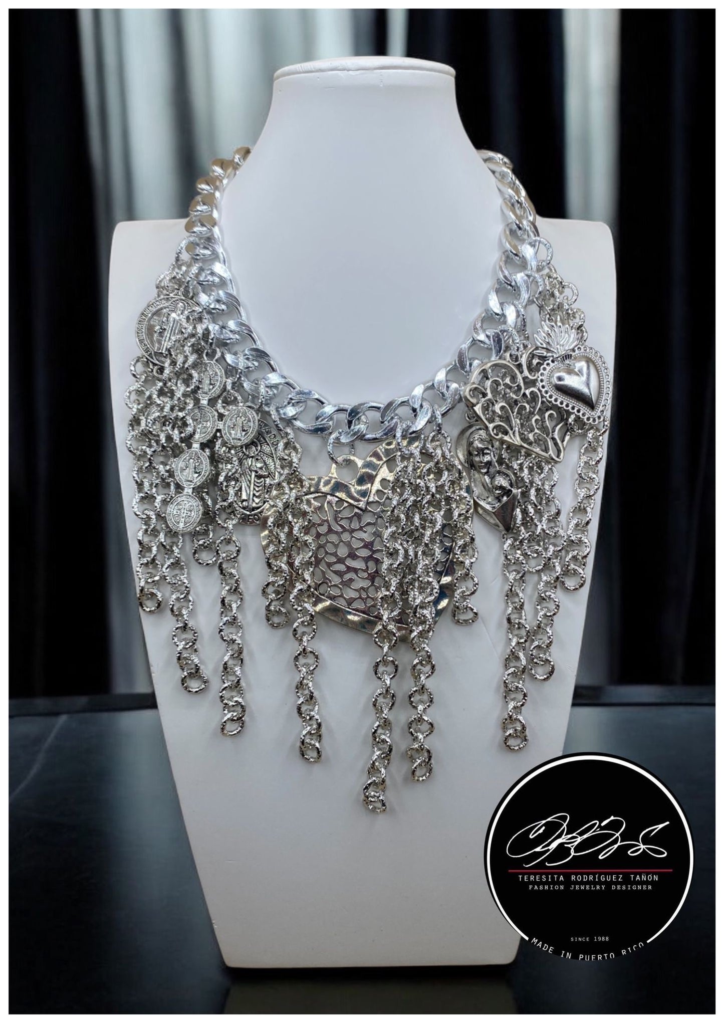 Teresita Heart Charm Necklace