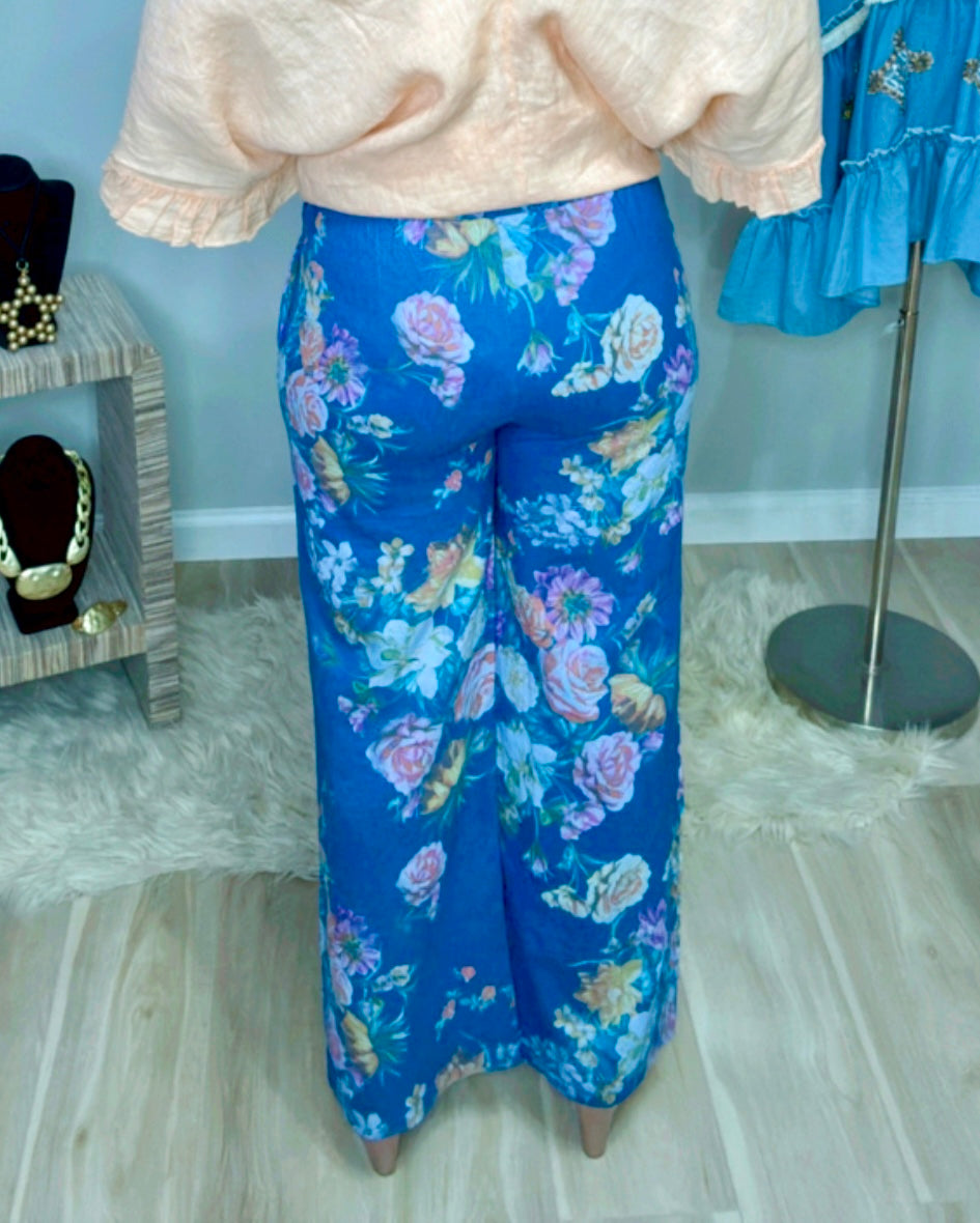 Italian Linen Stamped Trouser