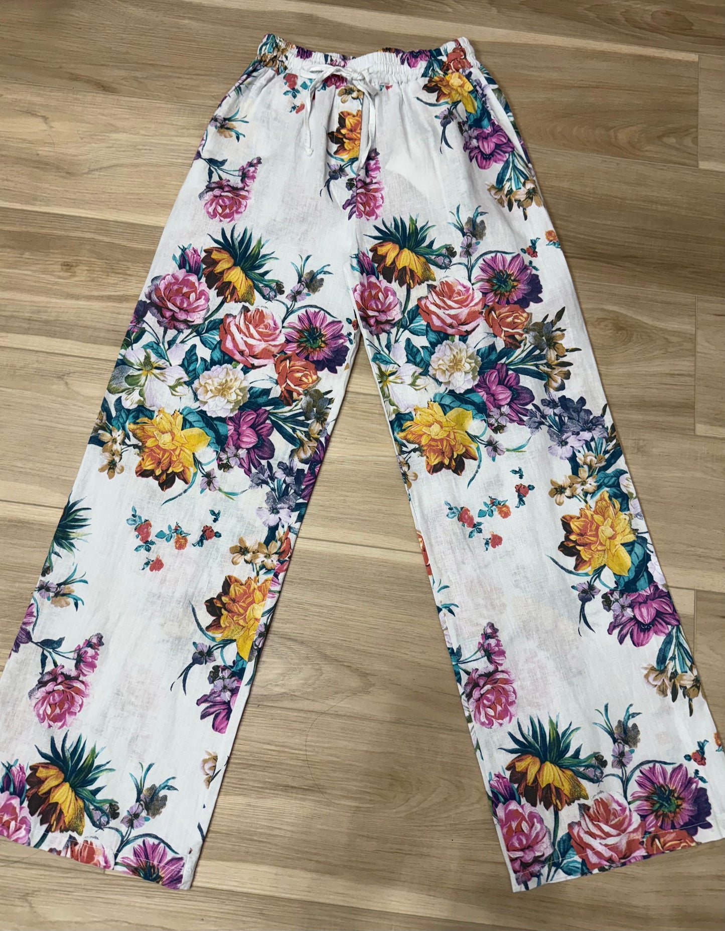 Italian Linen Stamped Trouser