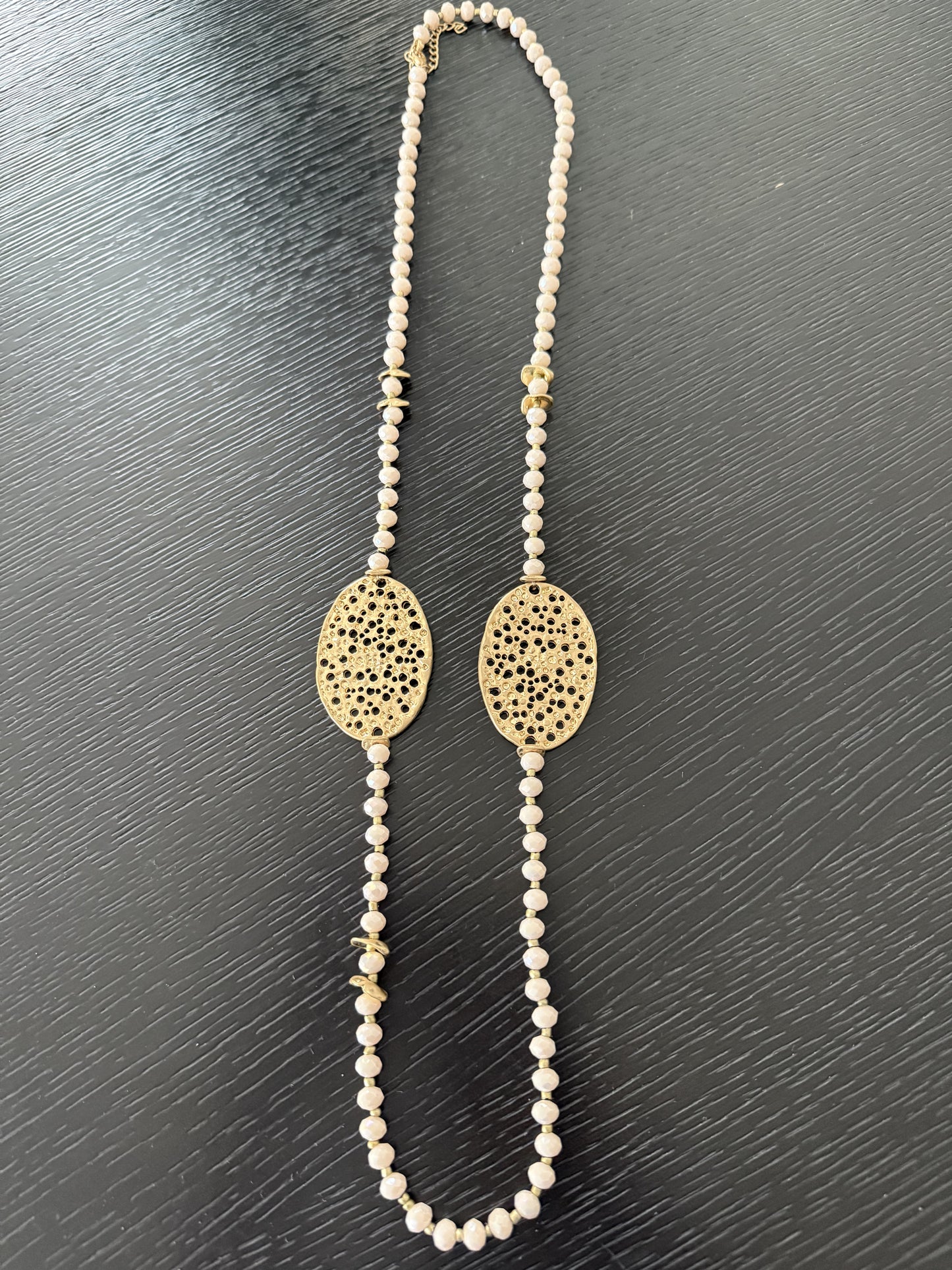 Zamack and Stones Long Necklace