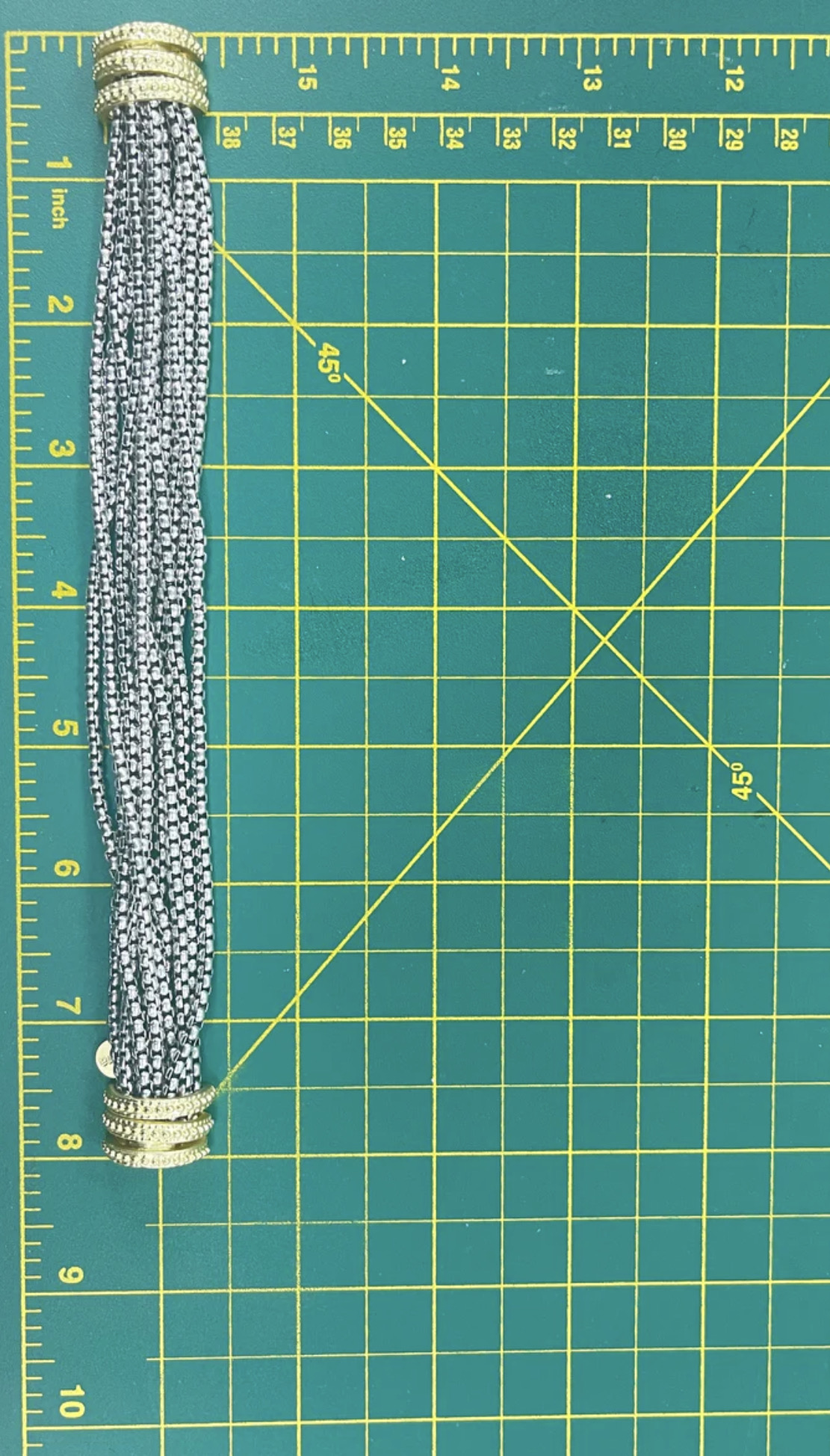 Multi Strand Silver Lock Bracelet