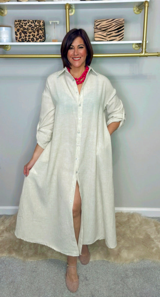 Italian Button Down MaxI