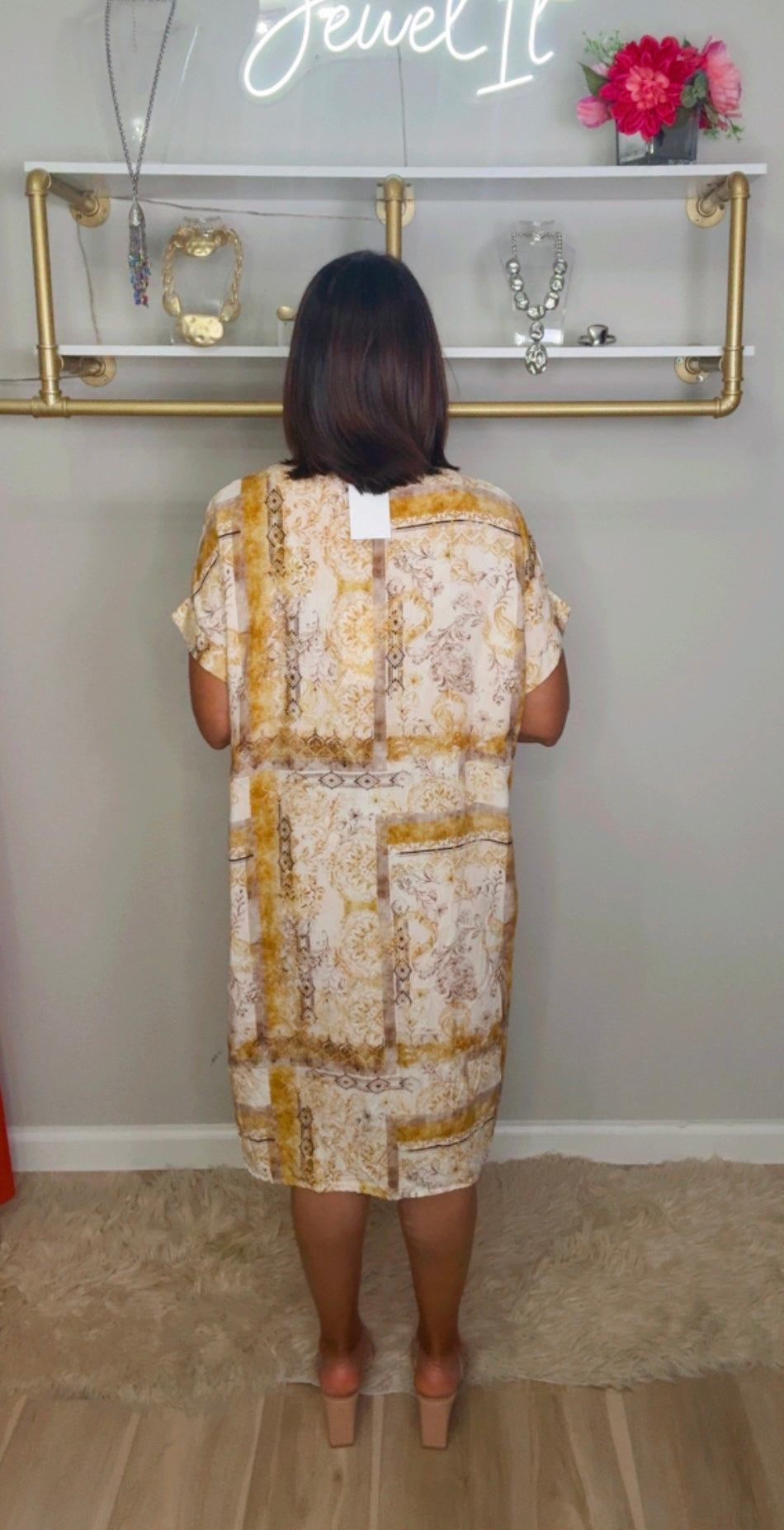 Italian Button Dress