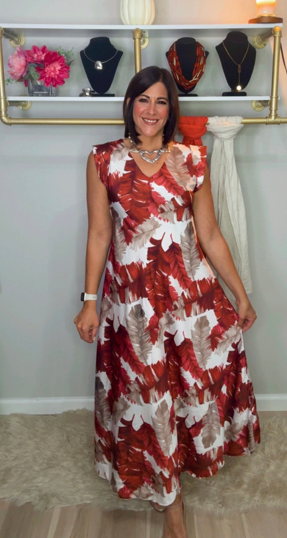 Italian Leaves Stamped Mido