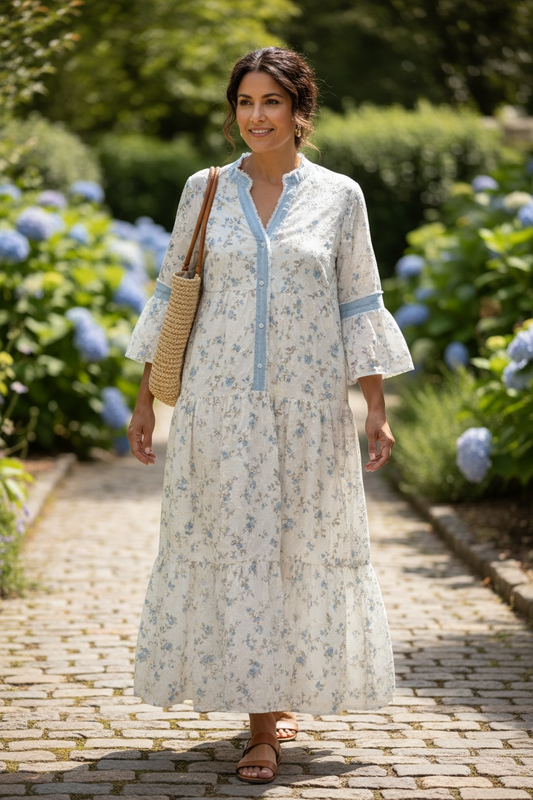 Italian Embroidered Maxi