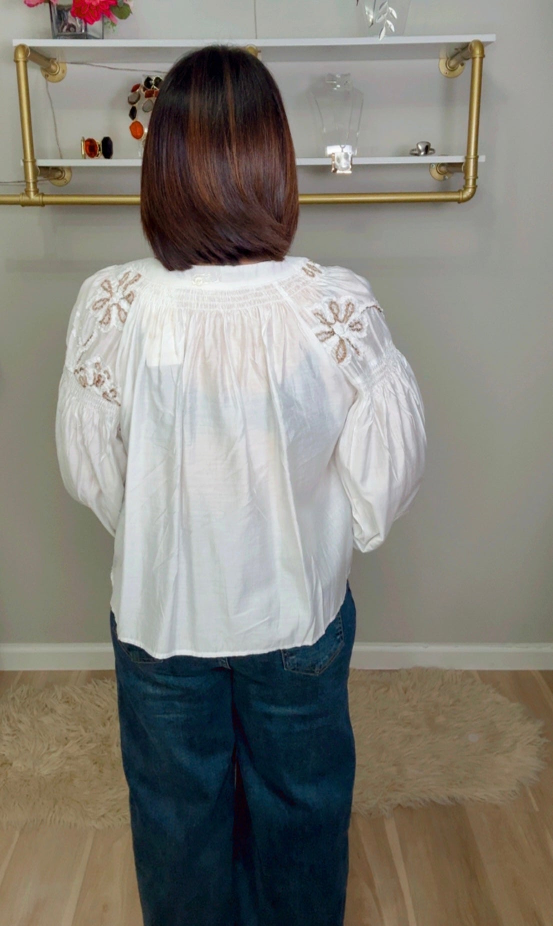Italian Embroidered Blouse