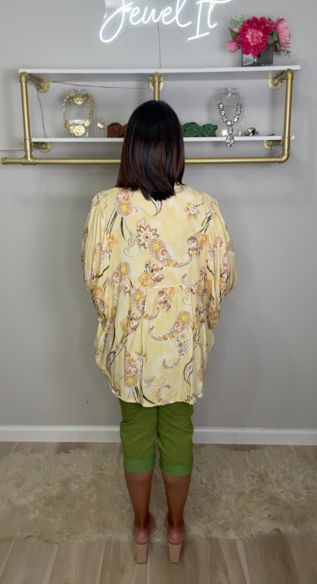 Italian Oversized Sleeves Blouse