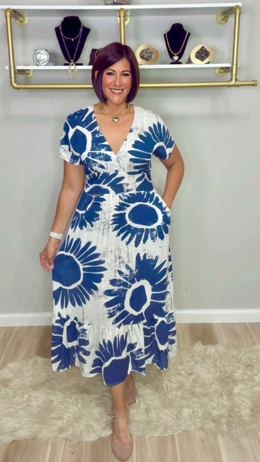 Italian Sun Stamped Dress