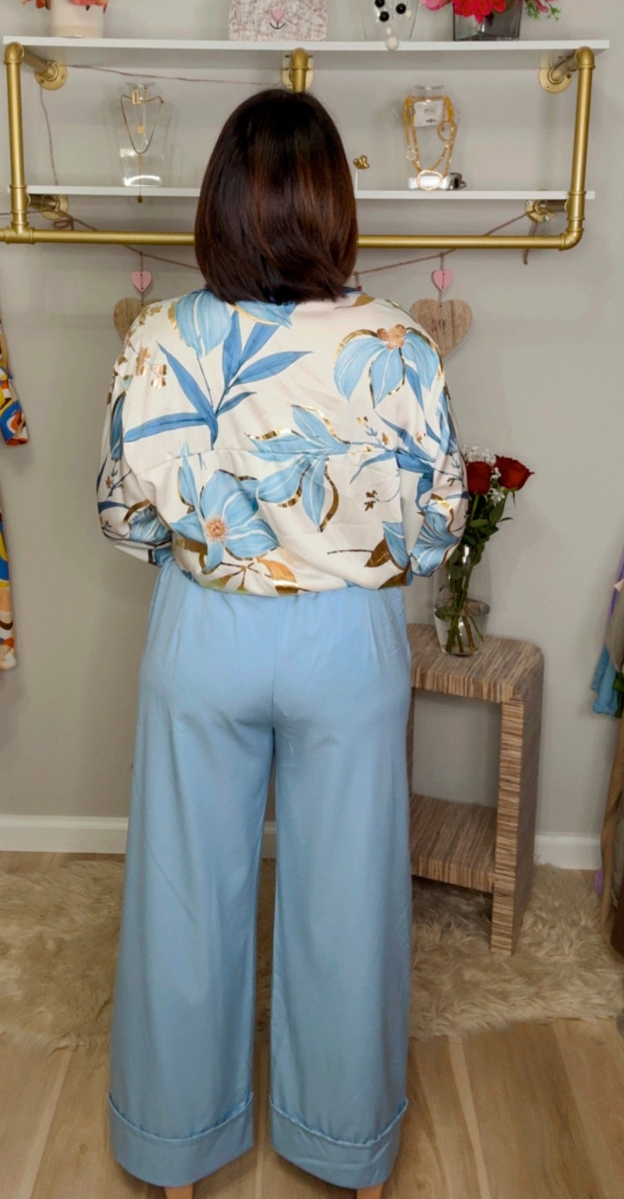 Italian Wide Hem Trouser