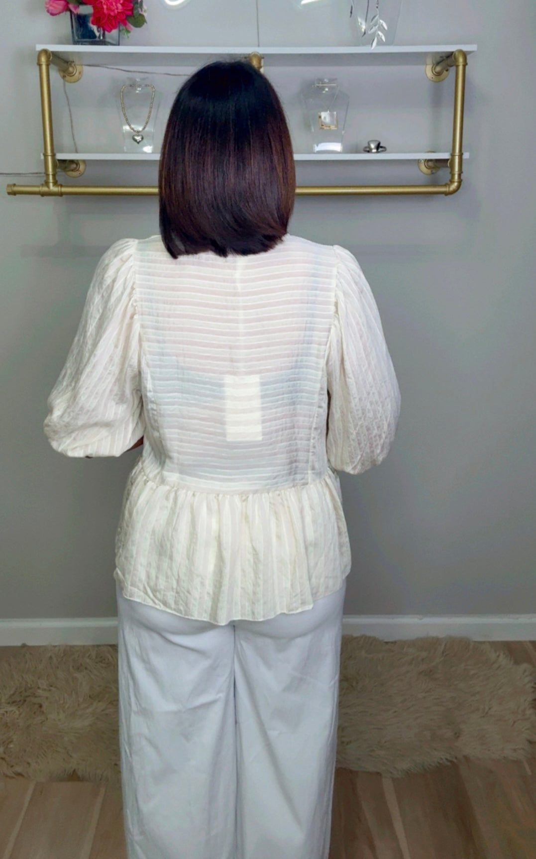 Italian Peplum Blouse
