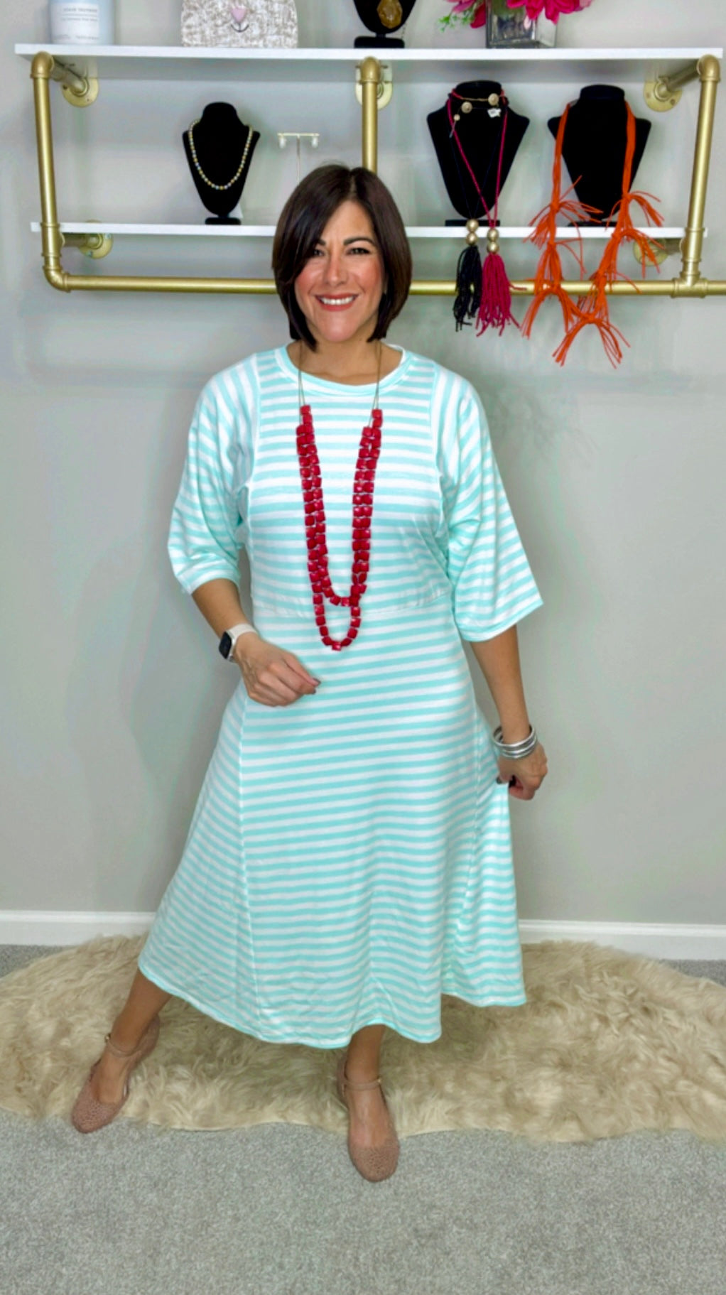 Italian Stripes Midi