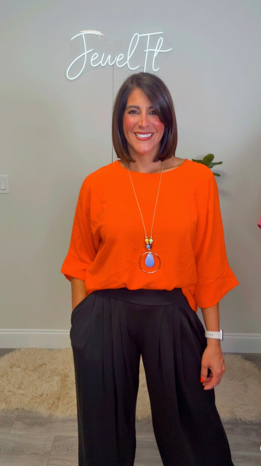 Italian Blouse with Necklace