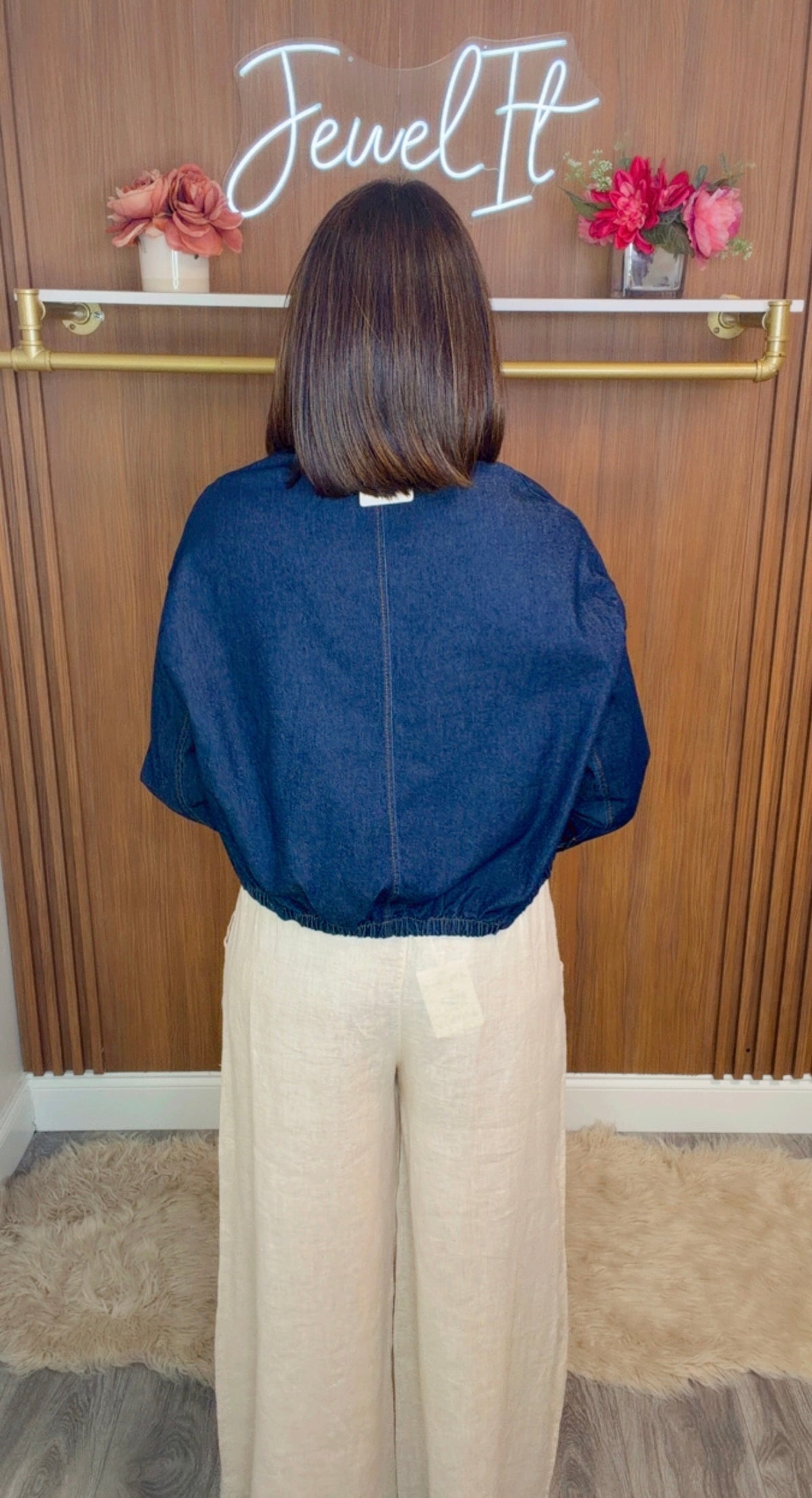 Italian Jean Blouse/Bomber