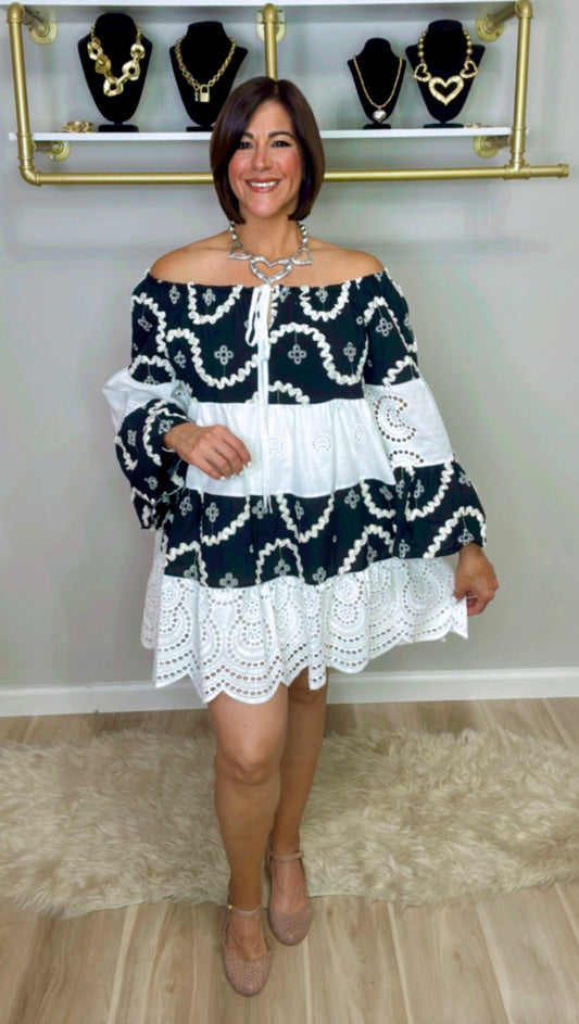 Italian Eyelet Tunic/ Short Dress