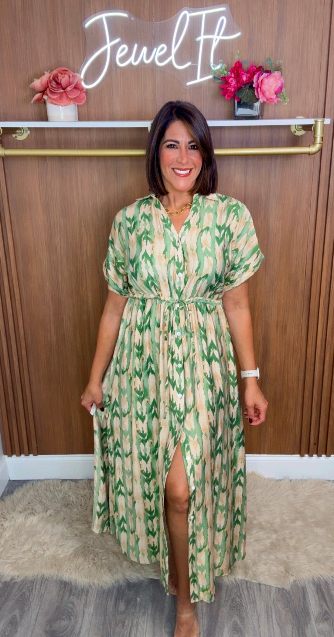 Italian Adjustable Waist Dress