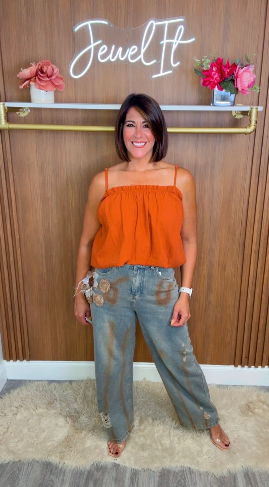 Italian Flower Jean