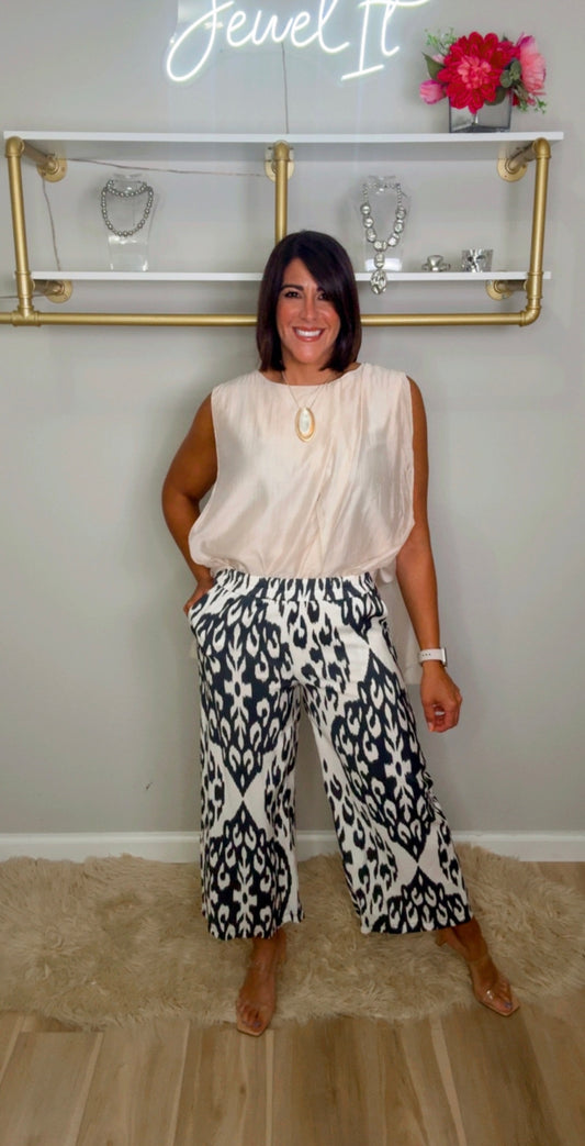 Italian Ankle Stamped Trouser