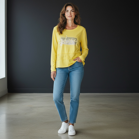 Italian “LOVE” with Rhinestones blouse