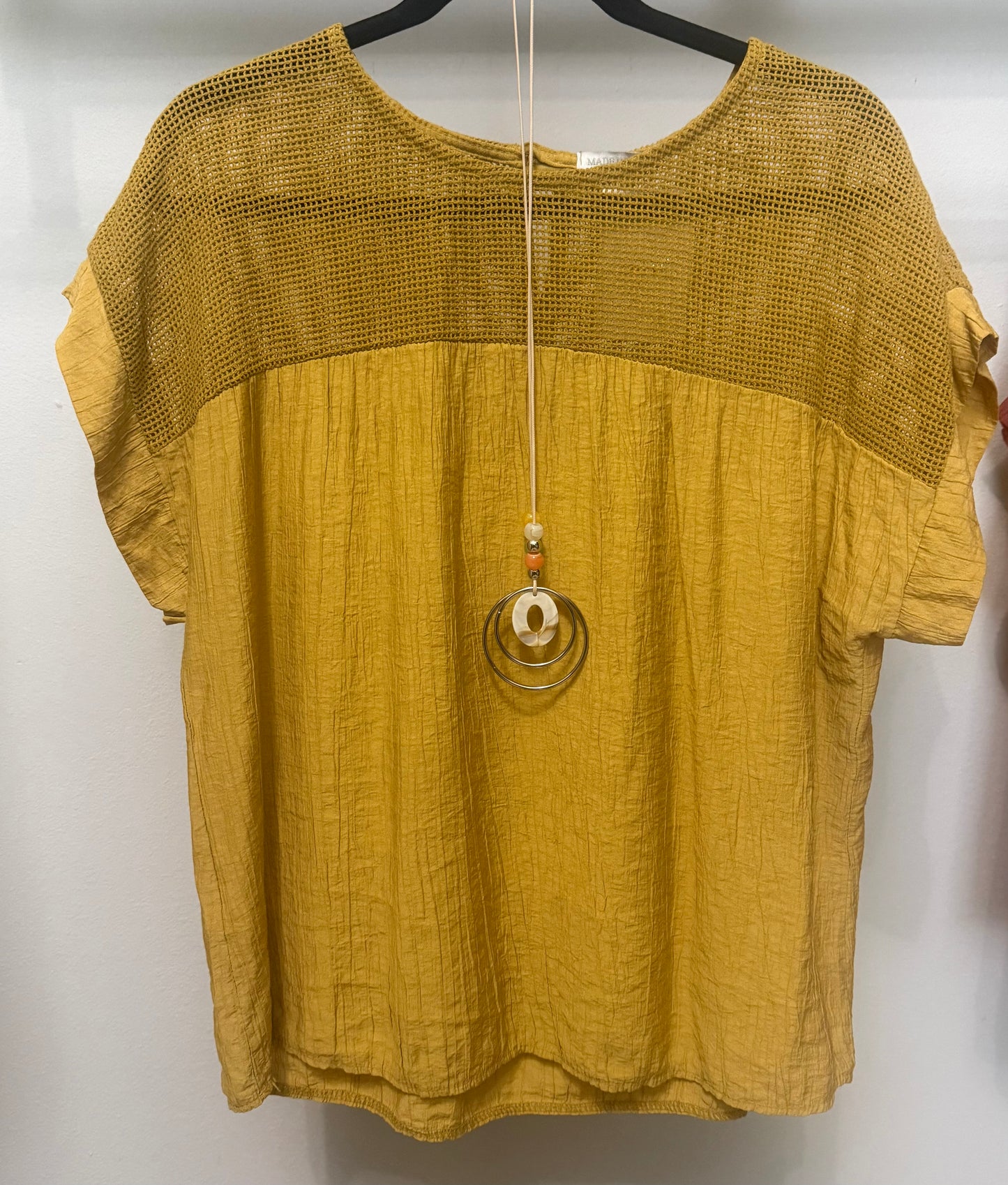 Italian Top Mesh Blouse