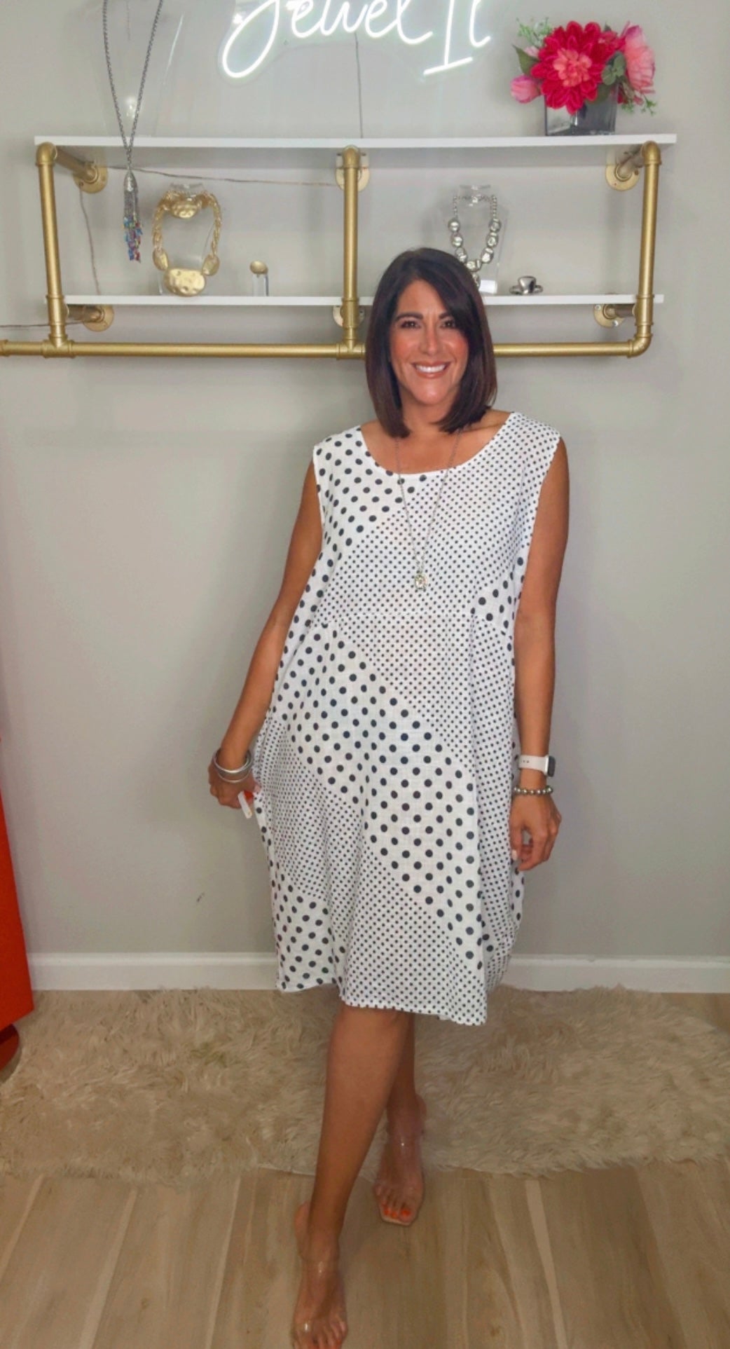 Italian Polka Dots Midi/oversized